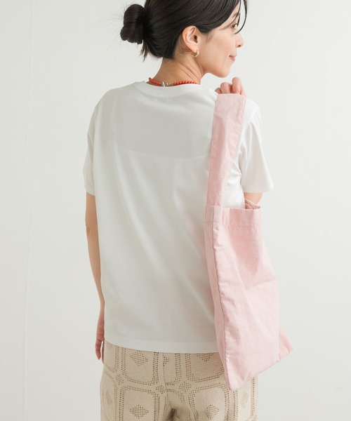 URBAN RESEARCH DOORS（アーバンリサーチドアーズ）の「『UR TECH』汗染み防止ベーシックTシャツ（Tシャツ/カットソー・レディース・ベージュ/ピンク/オフホワイト/チャコールグレー・MEDIUM）」の8枚目の写真