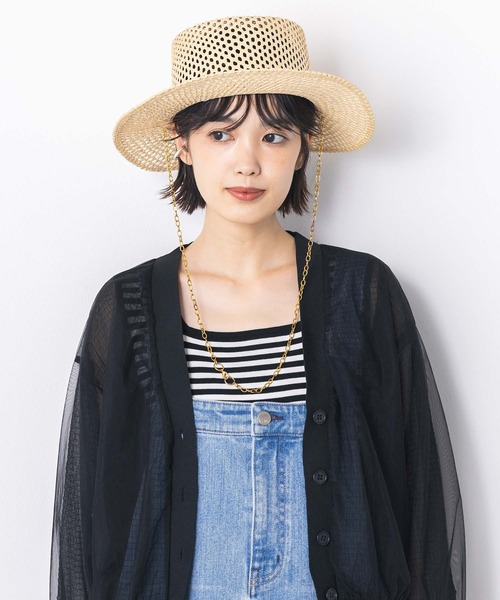 Gready Brilliant（グレディブリリアン）の「チェーンＨＡＴ（ハット・レディース・ベージュ・FREE）」の2枚目の写真