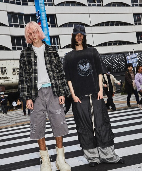 DANKE SCHON(ダンケシェーン)の「DankeSchon/ダンケシェーン/TENCEL CARGO SHORTS(カーゴパンツ・メンズ・ブラック・M/L)」の11枚目の写真