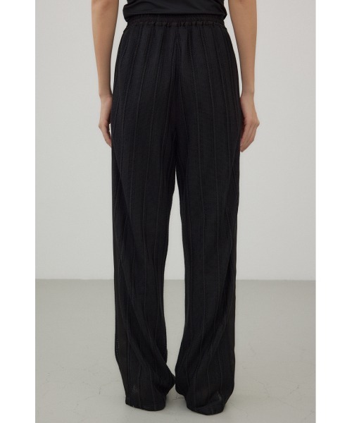 crie conforto(クリーコンフォルト)の「サイドラインレースパンツ(スラックス・レディース・アイボリー/ブラック・SMALL/MEDIUM)」の8枚目の写真