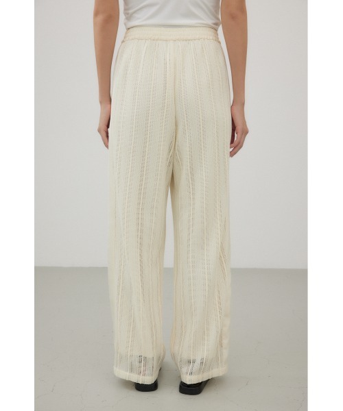 crie conforto(クリーコンフォルト)の「サイドラインレースパンツ(スラックス・レディース・アイボリー/ブラック・SMALL/MEDIUM)」の18枚目の写真