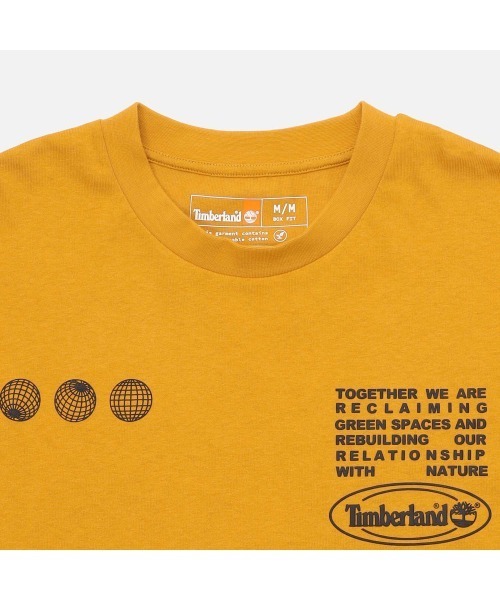 Timberland（ティンバーランド）の「メンズ 長袖 グラフィック Tシャツ（Tシャツ/カットソー・メンズ・イエロー・LARGE/MEDIUM/SMALL/X-LARGE/X-SMALL）」の2枚目の写真