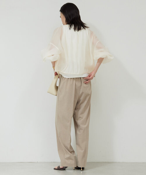 GALLARDAGALANTE（ガリャルダガランテ）の「ギャザーシアーブルゾン（ブルゾン・レディース・ホワイト系その他/ブラック・FREE）」の11枚目の写真