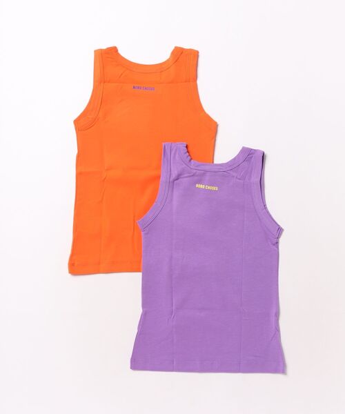 BOBO CHOSES(ボボショーズ)の「Have Fun Face tank top set(タンクトップ・キッズ・バイオレット・12-13y/10-11y/8-9y/6-7YEAR/4-5YEAR/2-3YEAR)」の2枚目の写真