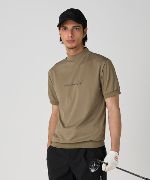 メンズ スムース モックネック シャツ（Tシャツ/カットソー