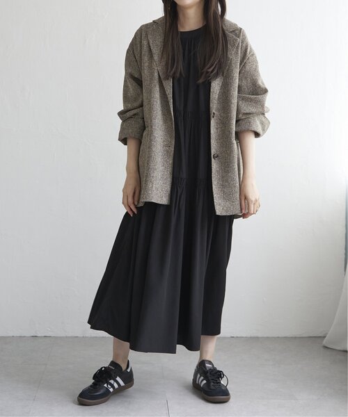 VENCEEXCHANGE（ヴァンスエクスチェンジ）の「サマーツイードダッドジャケット（テーラードジャケット・レディース・ブラック/アイボリー/ブラウン/グレー・FREE）」の14枚目の写真