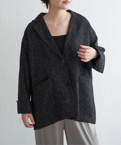 VENCEEXCHANGE（ヴァンスエクスチェンジ）の「サマーツイードダッドジャケット（テーラードジャケット・レディース・ブラック/アイボリー/ブラウン/グレー・FREE）」の17枚目の写真