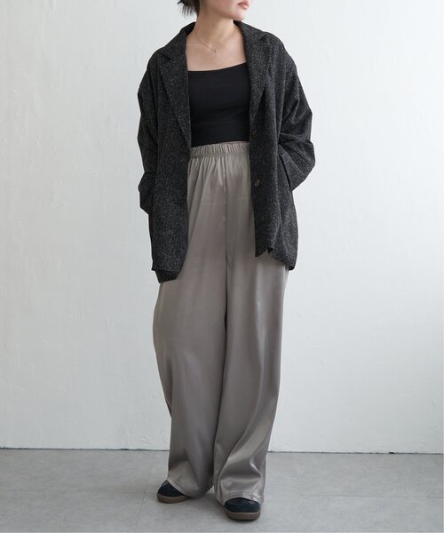 VENCEEXCHANGE（ヴァンスエクスチェンジ）の「サマーツイードダッドジャケット（テーラードジャケット・レディース・ブラック/アイボリー/ブラウン/グレー・FREE）」の19枚目の写真