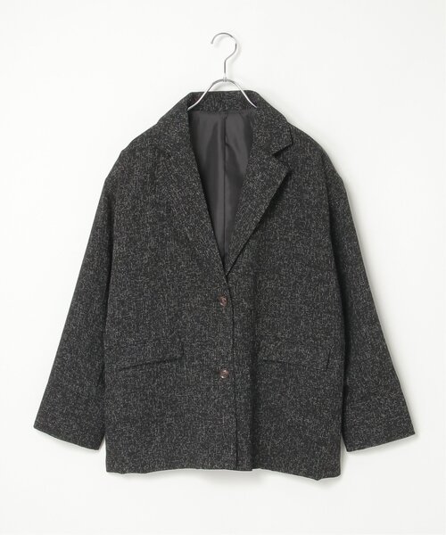 VENCEEXCHANGE（ヴァンスエクスチェンジ）の「サマーツイードダッドジャケット（テーラードジャケット・レディース・ブラック/アイボリー/ブラウン/グレー・FREE）」の22枚目の写真