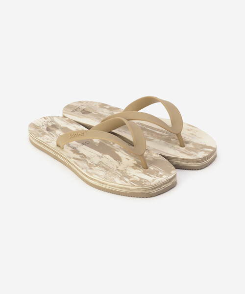 buntA | 〈別注〉ビーチサンダル Beige (Marble) WOMEN