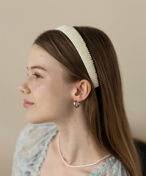 セール】【Merry Gem】選べるバリエーション パールヘアカチューシャ