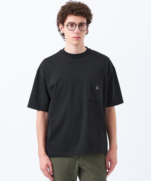 MACKINTOSH PHILOSOPHY（ﾏｯｷﾝﾄｯｼｭ ﾌｨﾛｿﾌｨｰ）の「バッキンガムベア 度詰め天竺 スピンドルTシャツ（Tシャツ/カットソー・メンズ・ブラック/グレー/ホワイト・40/38）」の2枚目の写真