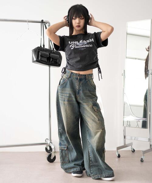 WEGO(ウィゴー)の「WEGO/ヴィンテージライクドロストちびT(Tシャツ/カットソー・レディース・その他4/その他1/その他2/その他3/ホワイト/ベージュ/その他5・FREE)」の9枚目の写真