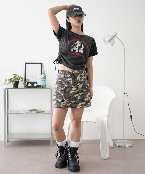 WEGO(ウィゴー)の「WEGO/ヴィンテージライクドロストちびT(Tシャツ/カットソー・レディース・その他4/その他1/その他2/その他3/ホワイト/ベージュ/その他5・FREE)」の11枚目の写真