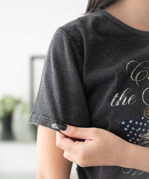 WEGO(ウィゴー)の「WEGO/ヴィンテージライクドロストちびT(Tシャツ/カットソー・レディース・その他4/その他1/その他2/その他3/ホワイト/ベージュ/その他5・FREE)」の13枚目の写真
