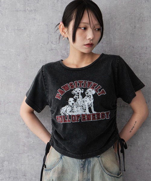 WEGO(ウィゴー)の「WEGO/ヴィンテージライクドロストちびT(Tシャツ/カットソー・レディース・その他4/その他1/その他2/その他3/ホワイト/ベージュ/その他5・FREE)」の7枚目の写真