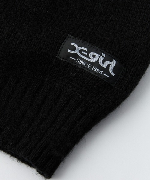 X-girl（エックスガール）の「FACE JACQUARD KNIT CARDIGAN（カーディガン/ボレロ・レディース・ブラック/ピンク/ブラウン・ONE SIZE）」の11枚目の写真