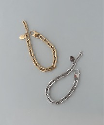 ieLS（イエルズ）の「金属アレルギー対応「ieLS」ステンレス　スクエアチェーンブレスレット（ブレスレット）」