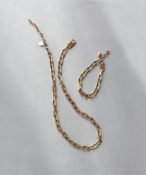 ieLS（イエルズ）の「金属アレルギー対応「ieLS」ステンレス　スクエアチェーンブレスレット（ブレスレット・メンズ・シルバー/ゴールド・ONE SIZE）」の9枚目の写真