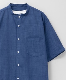 【NAVY / ネイビー】リネンライクシャツ アンサンブル