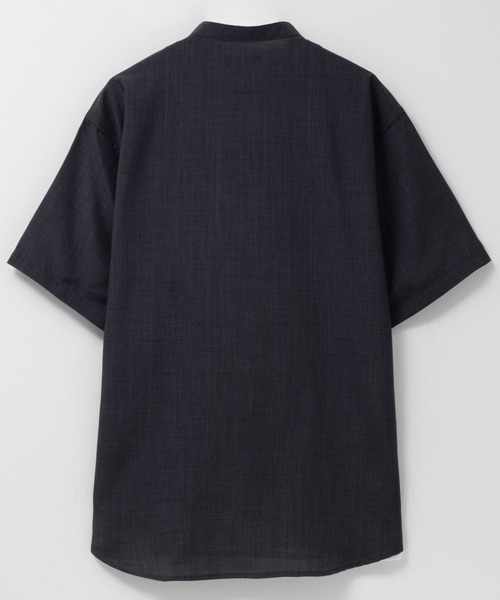 NAVY(ネイビー)の「NAVY リネンライクシャツ アンサンブル(シャツ/ブラウス・メンズ・ネイビー/サックスブルー/スミクロ/グレイッシュベージュ・XL/L/M/S)」の6枚目の写真