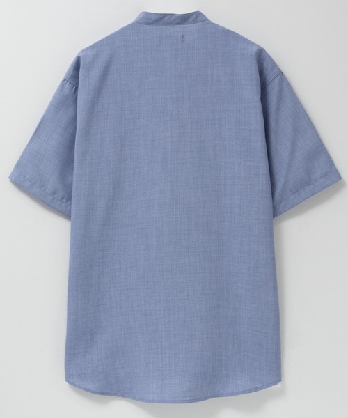 NAVY(ネイビー)の「NAVY リネンライクシャツ アンサンブル(シャツ/ブラウス・メンズ・ネイビー/サックスブルー/スミクロ/グレイッシュベージュ・XL/L/M/S)」の12枚目の写真
