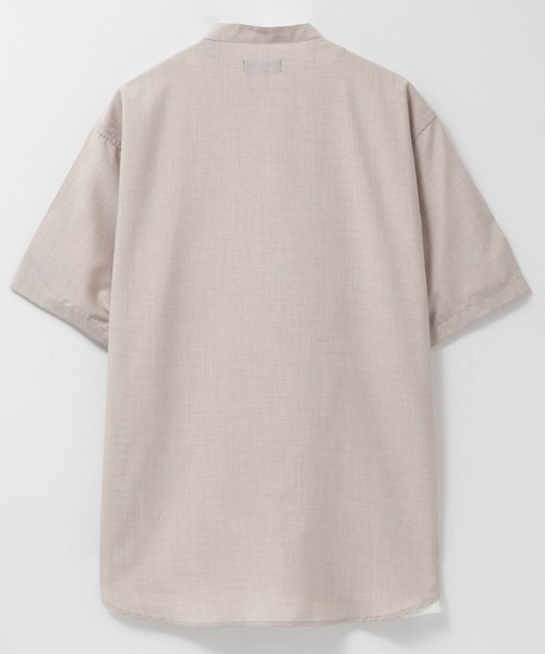 NAVY(ネイビー)の「NAVY リネンライクシャツ アンサンブル(シャツ/ブラウス・メンズ・ネイビー/サックスブルー/スミクロ/グレイッシュベージュ・XL/L/M/S)」の8枚目の写真