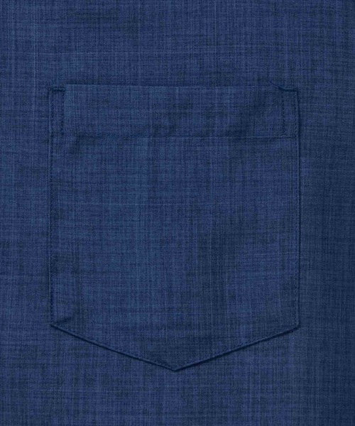 NAVY(ネイビー)の「NAVY リネンライクシャツ アンサンブル(シャツ/ブラウス・メンズ・ネイビー/サックスブルー/スミクロ/グレイッシュベージュ・XL/L/M/S)」の15枚目の写真