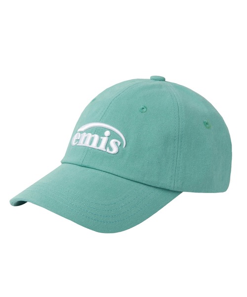 キャップ ^EMIS^ NEW LOGO PIGMENT BALL CAPGREEN m1037_1334195 ☆EMIS☆TONE ON TONE WAPPEN BALL CAP 男女兼用 韓国発 人気