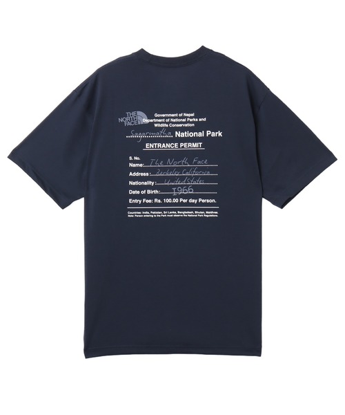 THE NORTH FACE(ザノースフェイス)の「THE NORTH FACE S/S Entrance Permission Tee / ザ ノース フェイス ショートスリーブ エントランス プレミッション Tシャツ(Tシャツ/カットソー・メンズ・ブラック/ホワイト/ネイビー・S/M/L/XL/XXL)」の3枚目の写真