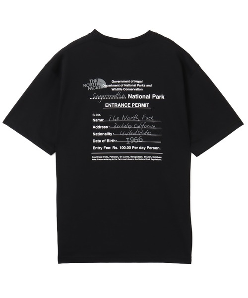 THE NORTH FACE(ザノースフェイス)の「THE NORTH FACE S/S Entrance Permission Tee / ザ ノース フェイス ショートスリーブ エントランス プレミッション Tシャツ(Tシャツ/カットソー・メンズ・ブラック/ホワイト/ネイビー・S/M/L/XL/XXL)」の2枚目の写真