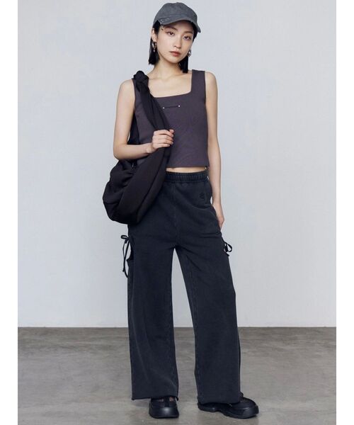 EMODA（エモダ）の「リボンギャザーショルダーバッグ（ショルダーバッグ・レディース・ブラック/ブラウン・FREE）」の4枚目の写真