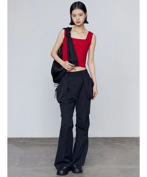 EMODA（エモダ）の「リボンギャザーショルダーバッグ（ショルダーバッグ・レディース・ブラック/ブラウン・FREE）」の10枚目の写真