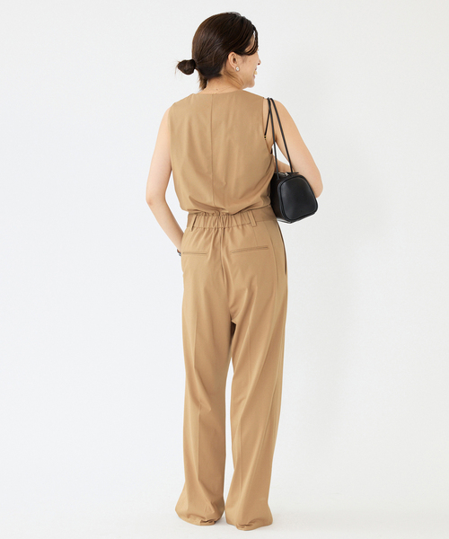 IENA（イエナ）の「ハイゲージコンビネゾン（つなぎ/オールインワン・レディース・ブラック/キャメル・36/38）」の8枚目の写真