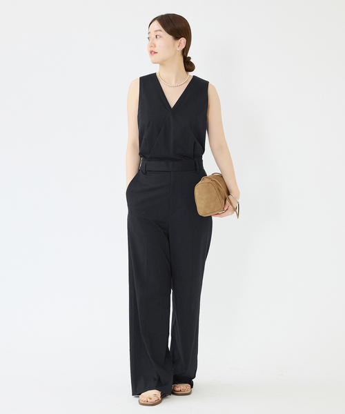 IENA（イエナ）の「ハイゲージコンビネゾン（つなぎ/オールインワン・レディース・ブラック/キャメル・36/38）」の10枚目の写真