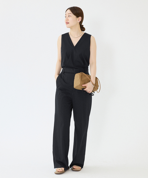 IENA（イエナ）の「ハイゲージコンビネゾン（つなぎ/オールインワン・レディース・ブラック/キャメル・36/38）」の11枚目の写真