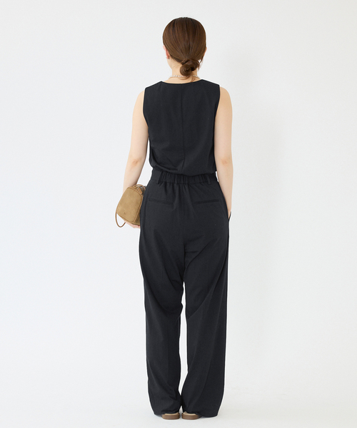 IENA（イエナ）の「ハイゲージコンビネゾン（つなぎ/オールインワン・レディース・ブラック/キャメル・36/38）」の13枚目の写真