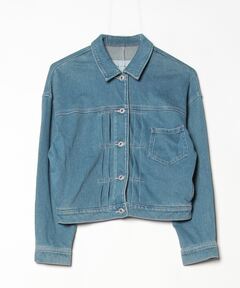 セール】ribbon denim vest（デニムジャケット）｜soduk