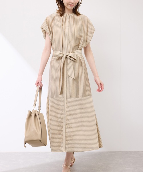 新品タグ付き DO!FAMILY オーガニックサッカーストライプシャツ