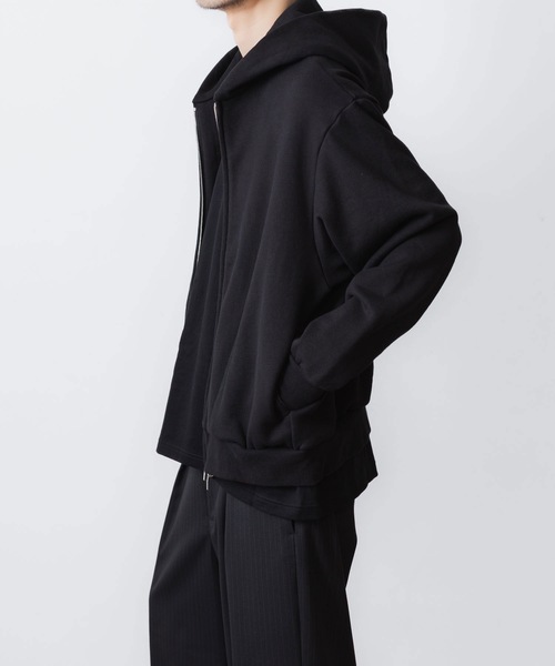VEIN (ヴェイン)の「ジャンベルカテリー ジップアップフーディー / JUMBERCA TERRY ZIP UP HOODIE(パーカー・メンズ・ブラック・3/2/1)」の7枚目の写真