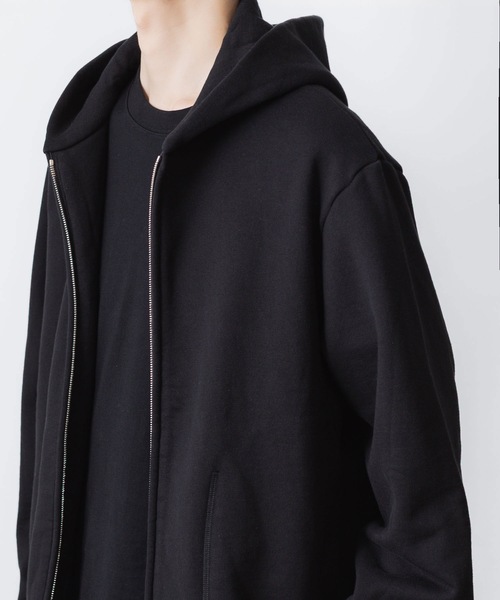 VEIN (ヴェイン)の「ジャンベルカテリー ジップアップフーディー / JUMBERCA TERRY ZIP UP HOODIE(パーカー・メンズ・ブラック・3/2/1)」の4枚目の写真
