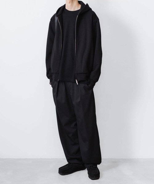 VEIN (ヴェイン)の「ジャンベルカテリー ジップアップフーディー / JUMBERCA TERRY ZIP UP HOODIE(パーカー・メンズ・ブラック・3/2/1)」の3枚目の写真