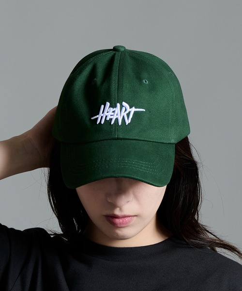 CALIFORNIA OUTFITTERS（カリフォルニア アウトフィッターズ）の「6A11 HEART CAP コットン ロゴキャップ（キャップ・メンズ・ブラック/ブラウン/グリーン/ホワイト・ONESIZE）」の4枚目の写真