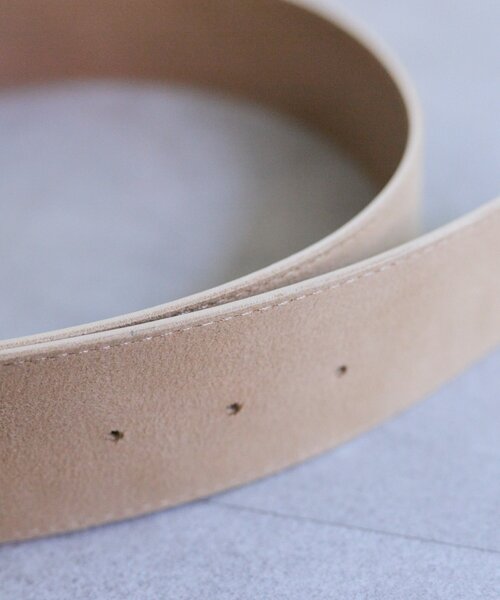 mystic（ミスティック）の「スクエアバックルワイドベルト（ベルト・レディース・ベージュ・ONE SIZE）」の2枚目の写真