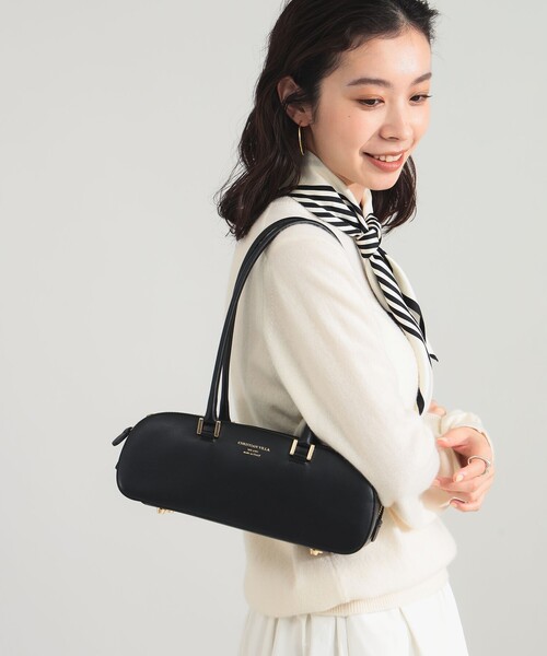 CHRISTIAN VILLA(クリスチャンヴィラ)の「【1/1値下げ】CHRISTIAN VILLA / スクエア ロングハンドル バッグ(トートバッグ・レディース・ブラック・ONE SIZE)」の2枚目の写真