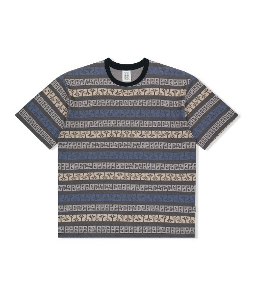 Tシャツ・カットソー YESEYESEE Y.E.S Palm Jacquard LS 5JH756 セール】Y.E.S Palm Jacquard Tee(Tシャツ/カットソー