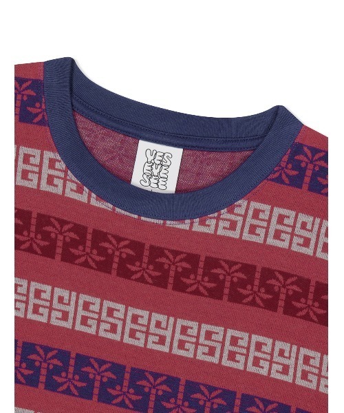 YESEYESEE(イエスアイシー)の「Y.E.S Palm Jacquard Tee(Tシャツ/カットソー・メンズ・チャコール/レッド・S/M)」の12枚目の写真