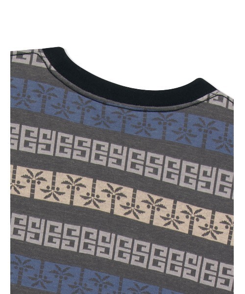 YESEYESEE(イエスアイシー)の「Y.E.S Palm Jacquard Tee(Tシャツ/カットソー・メンズ・チャコール/レッド・S/M)」の6枚目の写真
