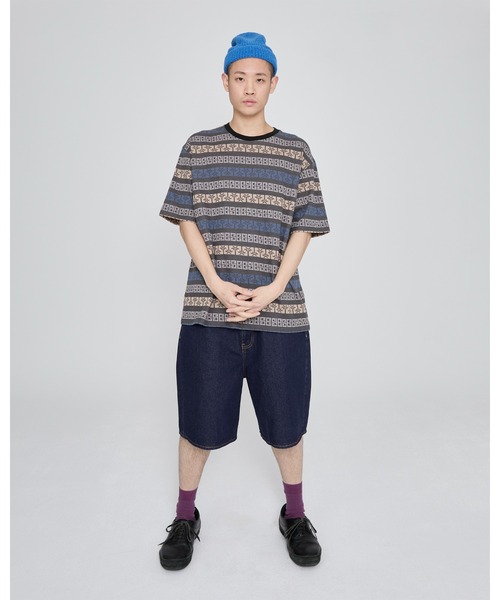 YESEYESEE(イエスアイシー)の「Y.E.S Palm Jacquard Tee(Tシャツ/カットソー・メンズ・チャコール/レッド・S/M)」の8枚目の写真