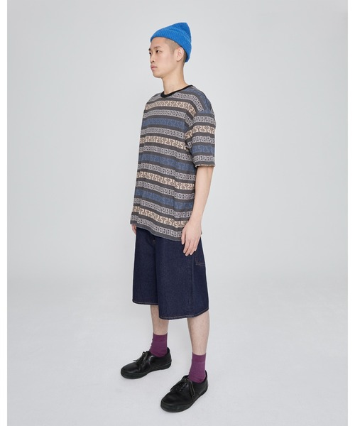 YESEYESEE(イエスアイシー)の「Y.E.S Palm Jacquard Tee(Tシャツ/カットソー・メンズ・チャコール/レッド・S/M)」の9枚目の写真